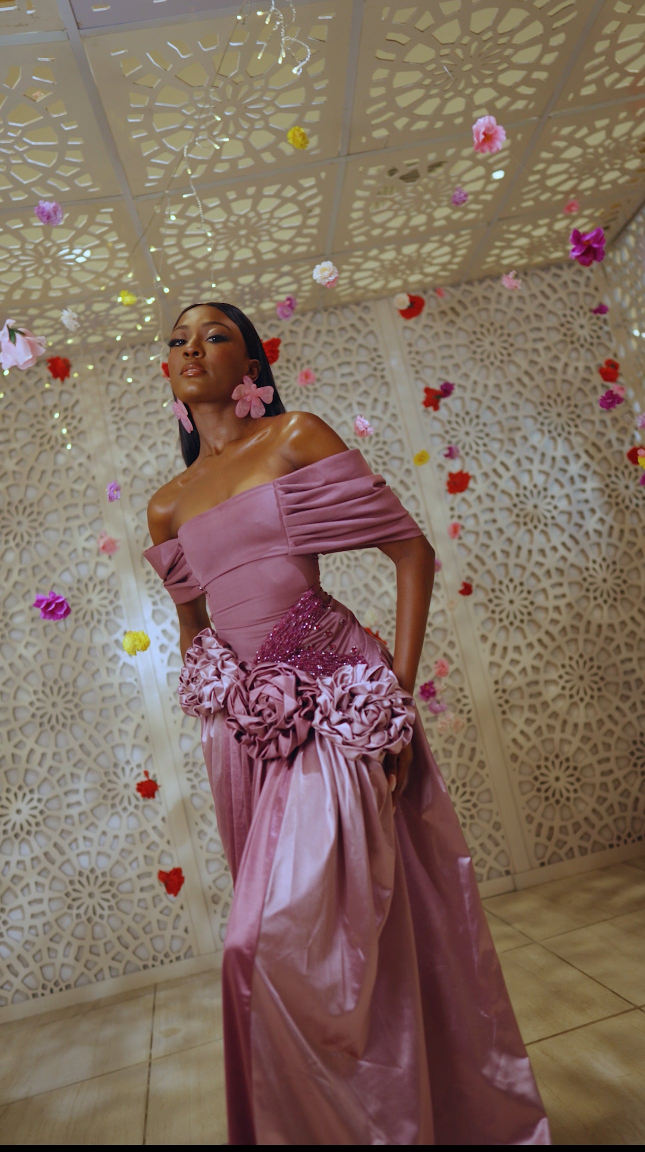 Pink Tea Roses Dress