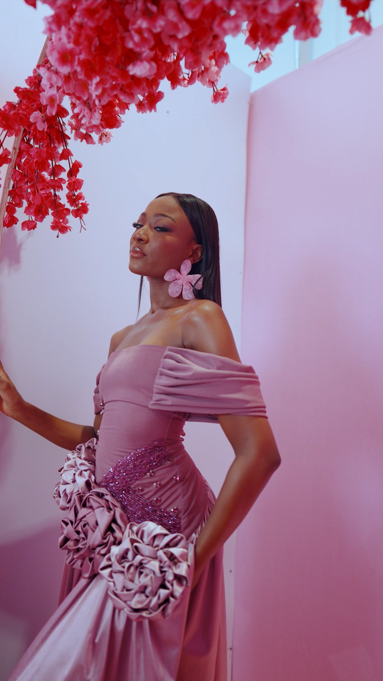 Pink Tea Roses Dress