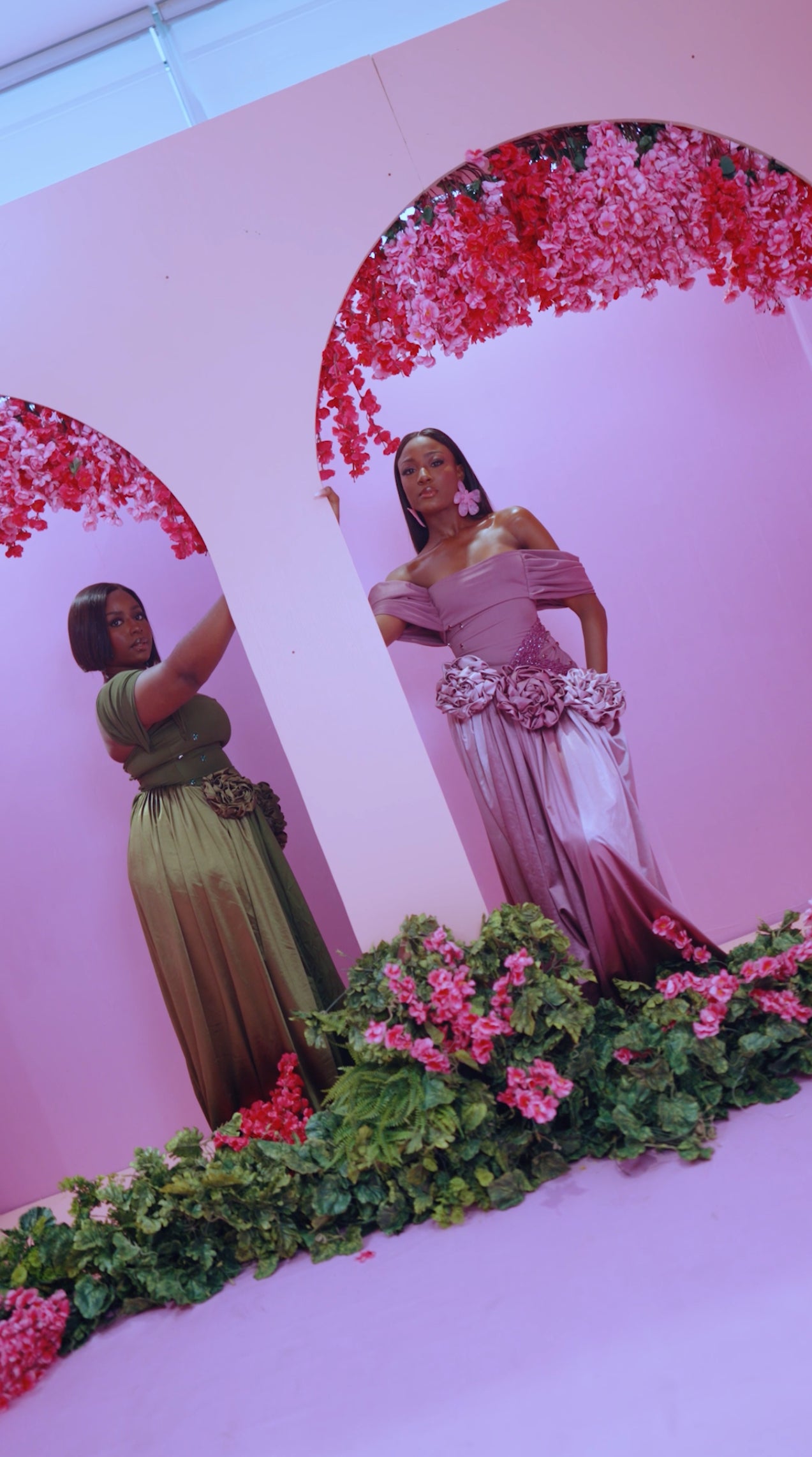 Pink Tea Roses Dress