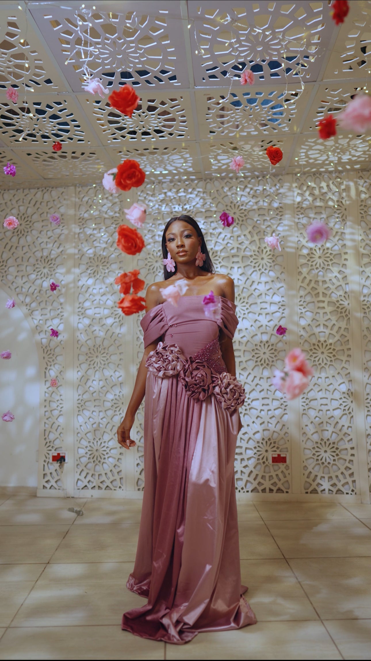 Pink Tea Roses Dress